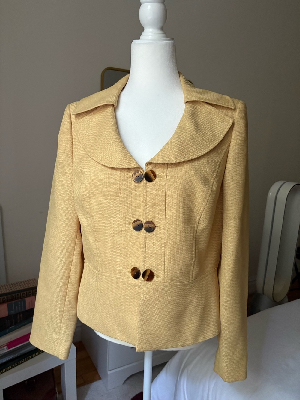 Vintage Yellow LeSuit Tailored Blazer